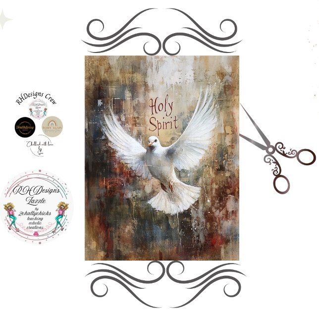 Decoupage Holy Spirit Dove Faith Based  Tissue Paper (Creator Uploaded)