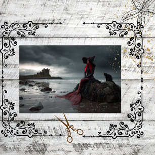 Decoupage Irish Mermaid Fall Gothic Elegance Tissue Paper