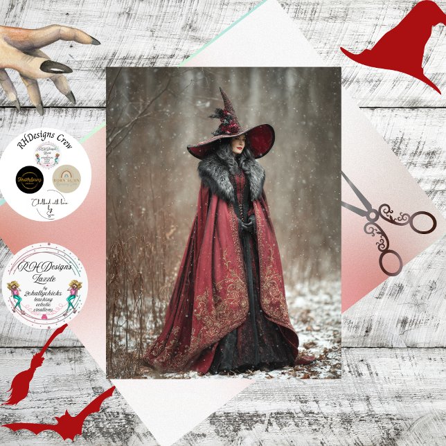 Decoupage Irish Winter Witch of Light  Tissue Paper (Creator Uploaded)