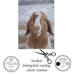 Decoupage Jerry Goat  Tissue Paper