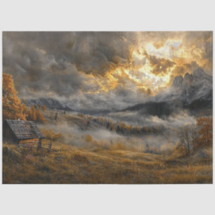 Decoupage Landscape Power of Nature Tissue Paper