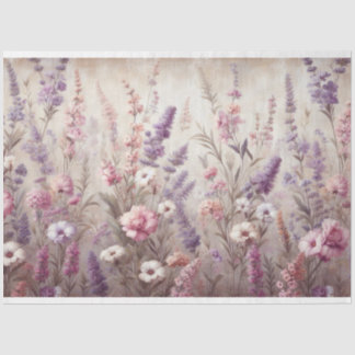 Decoupage Lavender Wildflower Tissue Paper