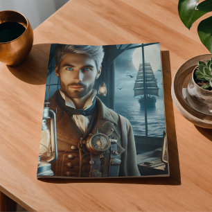 Decoupage Lighthouse Keeper Steampunk Victorian Tissue Paper