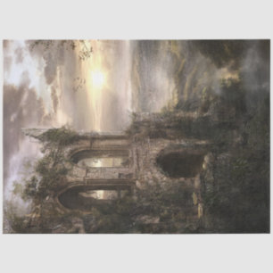 Decoupage Magical Scene Ruins at Sunrise Tissue Paper