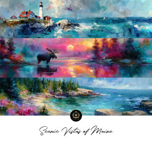 Decoupage Maine Handsaw Panel Commercial Tissue Paper