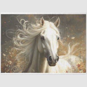 Decoupage Majestic Horse Portrait Painting Dream Tissue Paper