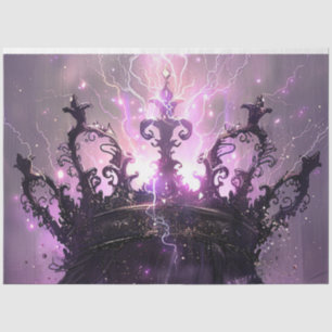 Decoupage Majestic Purple Crown of the Lord Tissue Paper