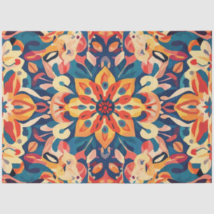 Decoupage Mandala Digital Artwork Psychedelic Art Tissue Paper