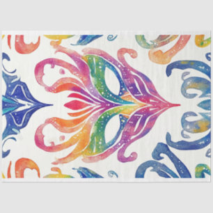 Decoupage Mardi Gras Mask Tissue Paper