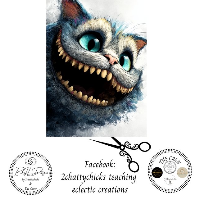 Decoupage Mischievous Storybook Cat Fantasy Tissue Paper (Creator Uploaded)