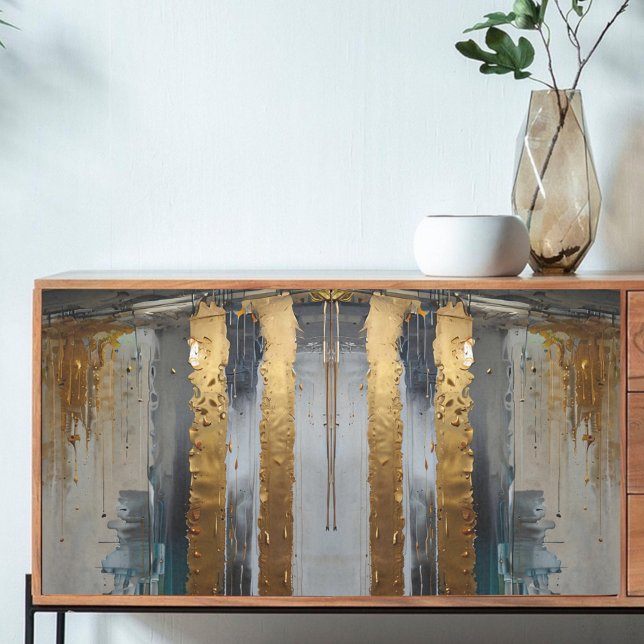 Decoupage Modern Elegance Abstract Gold Tissue Paper (Creator Uploaded)