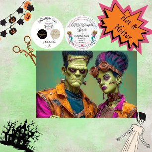 Decoupage Mr Mrs Hot & Haunted Couple Tissue Paper