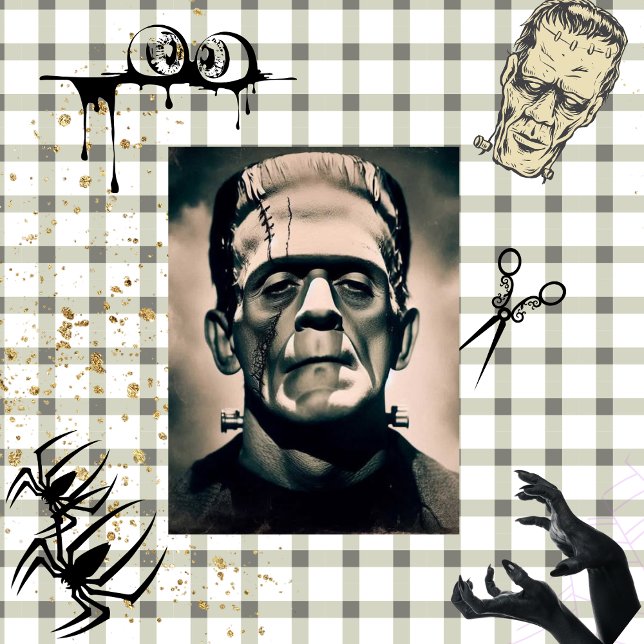 Decoupage Munster Monster Horror Portrait Tissue Paper (Creator Uploaded)