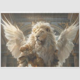Decoupage Mythical Lion Angle Wings Protector  Tissue Paper