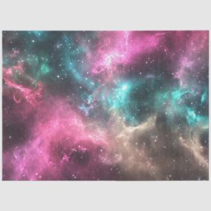 Decoupage Nebula Space Art Design Vibrant Colours  Tissue Paper