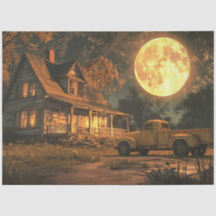 Decoupage Nostalgic Rustic Farmhouse Moon  Tissue Paper