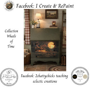 Decoupage Nostalgic Rustic Farmhouse Moon Tissue Paper