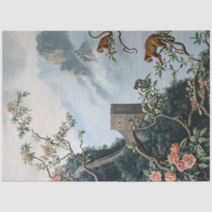Decoupage Oriental Chinese Great Wall of China Tissue Paper