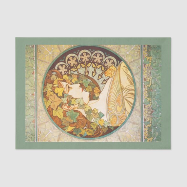 Decoupage Paper 10"x15" - Alphonse Mucha 22 (Front)