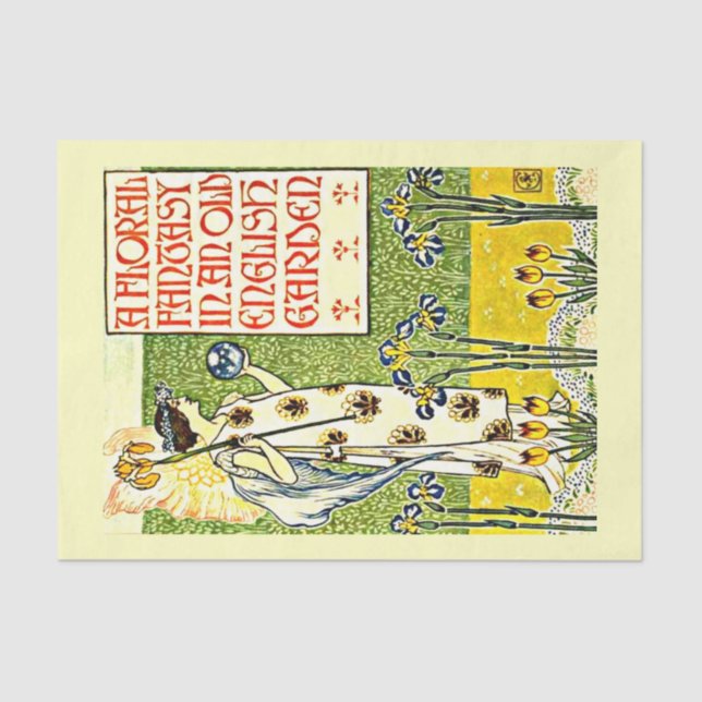 Decoupage Paper 10"x15" - Walter Crane 27 (Front)