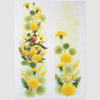 Decoupage Paper Colorful Garden