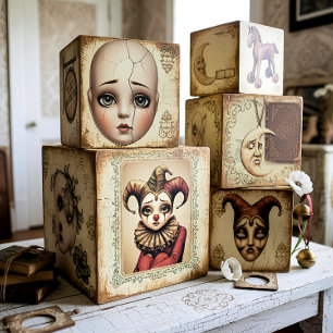 Decoupage Paper Melancholic Clown