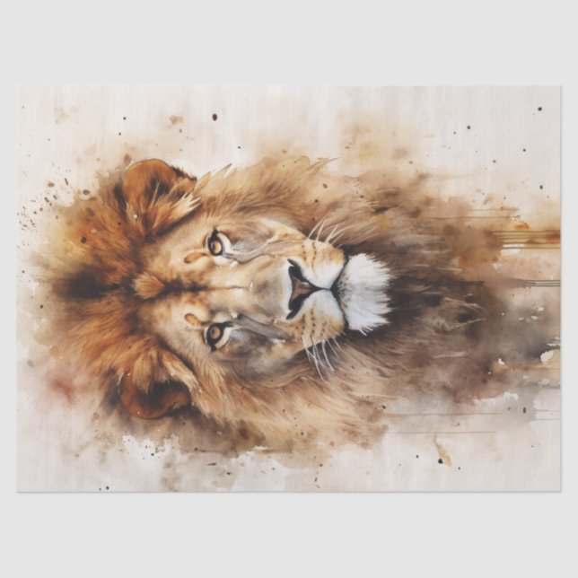 Decoupage Paper - The King's Stare (Front)