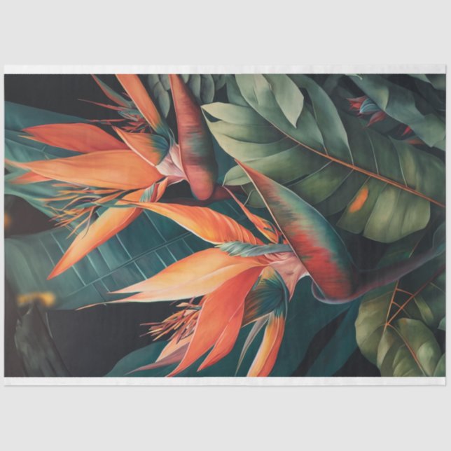 Decoupage Paper, Wrapping, - Blooming Splendour 3 Tissue Paper (Front)