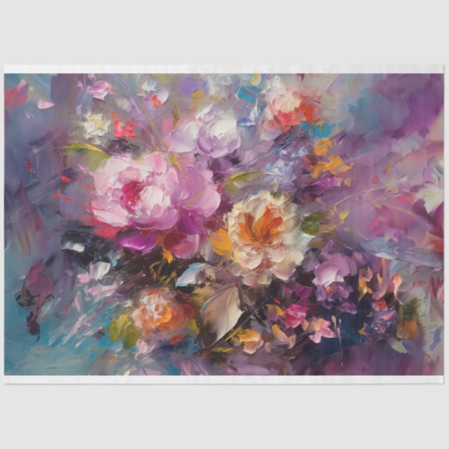 Decoupage Paper, Wrapping Paper - Celestial Petals (Front)