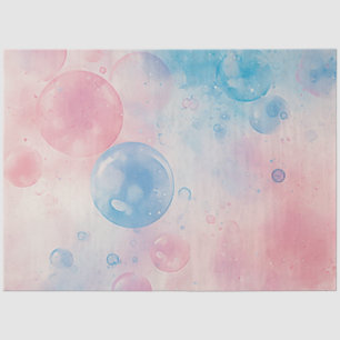 Decoupage Pastel Bubbles Coordinating Background Tissue Paper