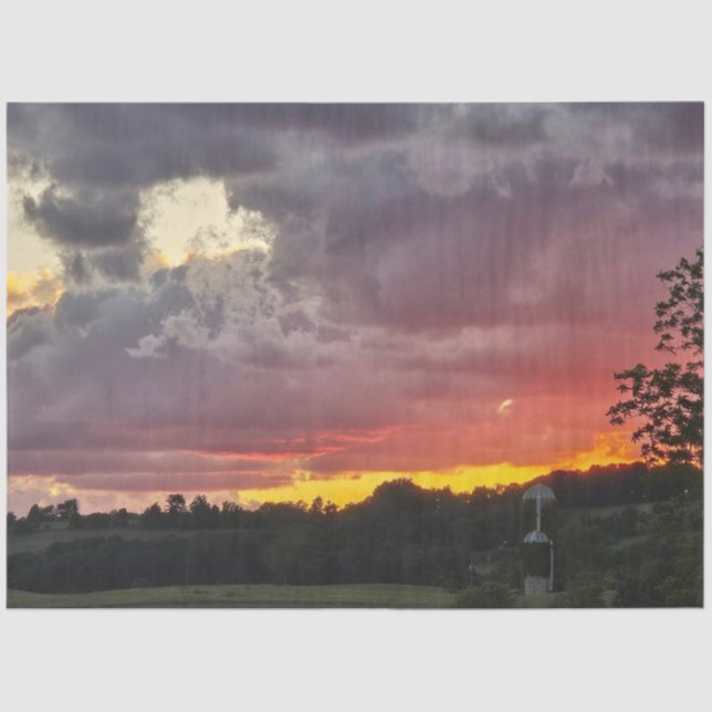 Decoupage Photography Hearts In The Sky For Judi  Tissue Paper (Front)