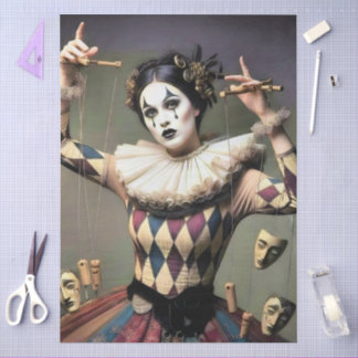 Decoupage Poetic Gothic Motifs Tissue Paper