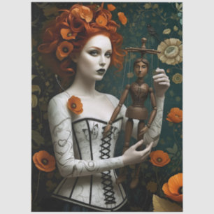 Decoupage Poetic Gothic Motifs Tissue Paper