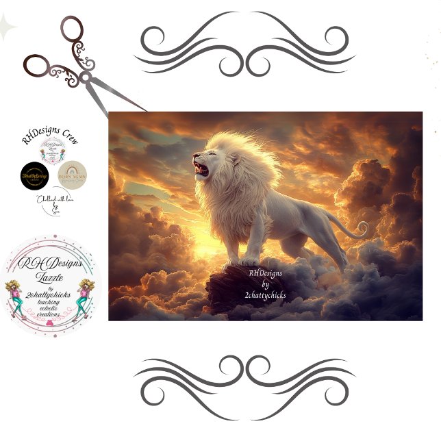 Decoupage Revelation 5:5 Lion of Judah  Tissue Paper (Creator Uploaded)