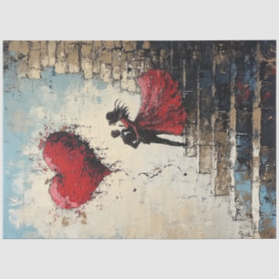 Decoupage Romantic Valentine Couple In Love Tissue Paper