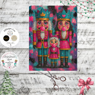 Decoupage Royal Nutcracker Family  Tissue Paper