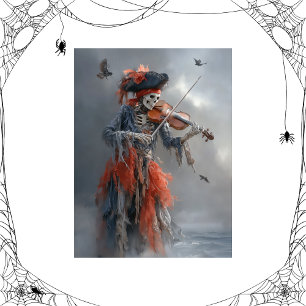 Decoupage Skeleton Eerie Meets Pirate Charm Tissue Paper