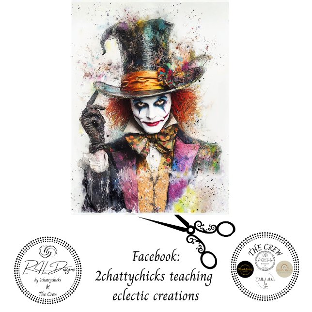 Decoupage Splutterier Chaotic Chemist   Tissue Paper (Creator Uploaded)