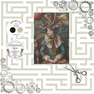 Decoupage Steampunk Gearheart Traveller Tissue Paper