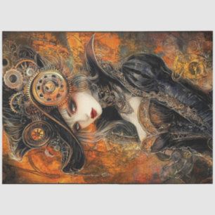 Decoupage Steampunk Victorian with Rust Accent Tissue Paper