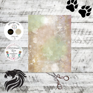 Decoupage Textured Faux Finish Teal Blue Green Tissue Paper