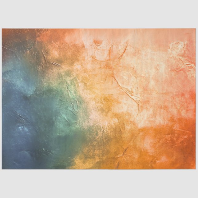 Decoupage Textured Western Deep Coloured Backgroun Tissue Paper (Front)