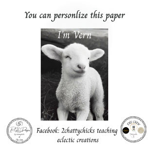 Decoupage The Viral Lamb Named VERN  Tissue Paper