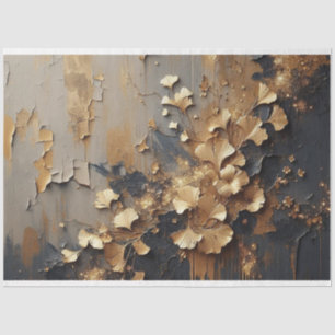 Decoupage Tissue Paper Gingko Leaves Flora Fauna