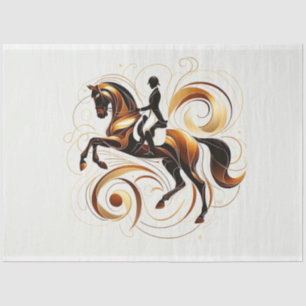 Decoupage Tissue Paper Horse Equestrian Design