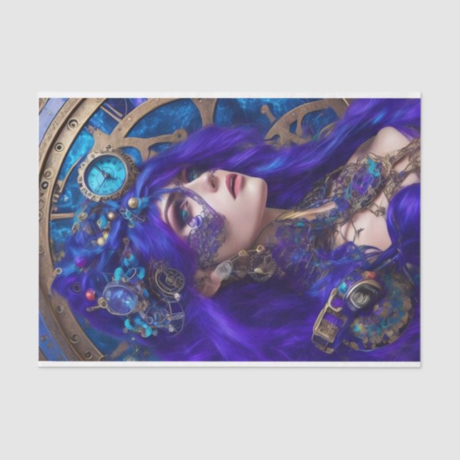 Decoupage Tissue Paper - Modern Steampunk  (Front)