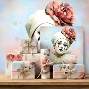 Decoupage Tissue Paper Pierrot Clown