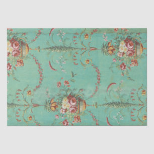 DECOUPAGE TISSUE PAPER : VINTAGE FLORAL WALLPAPER