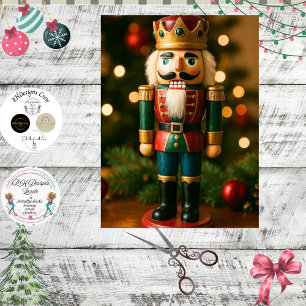 Decoupage Traditional Nutcracker Christmas  Tissue Paper