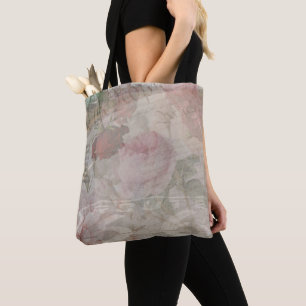 Decoupage USA Floral Collage Tote Bag